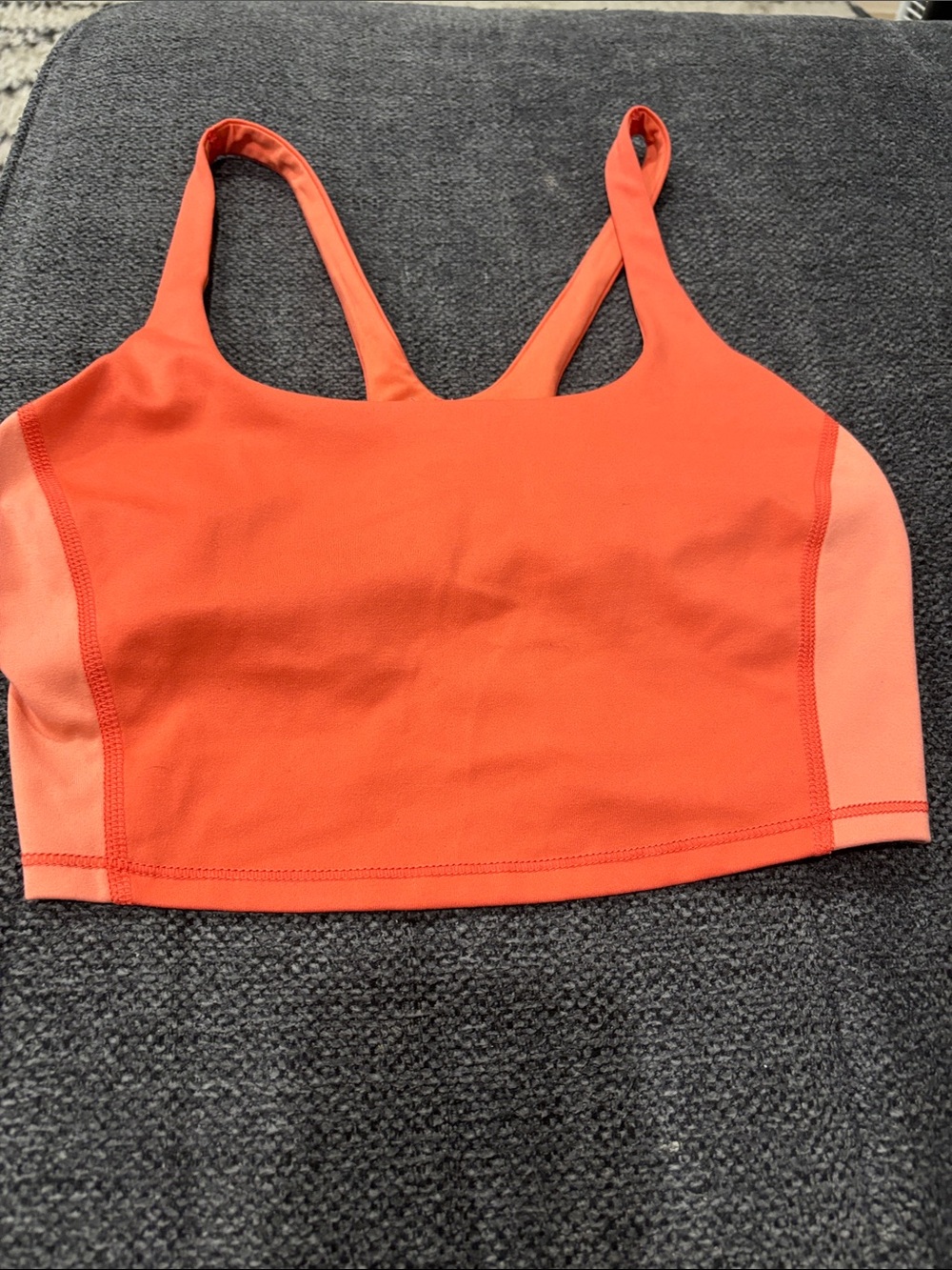 orange sports bra